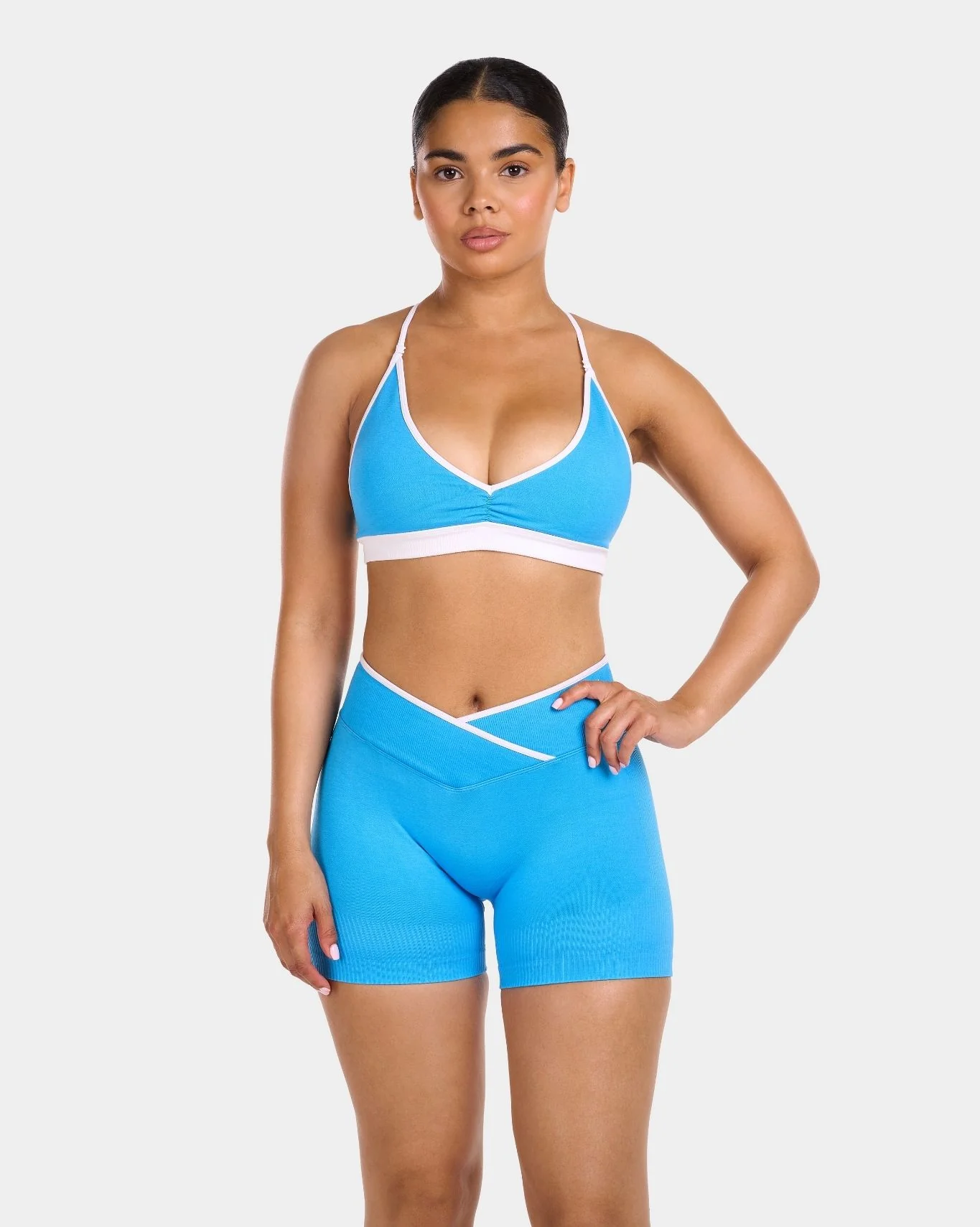 Multiway Rewind V-Edge Bra | Sky Blue - Image 6